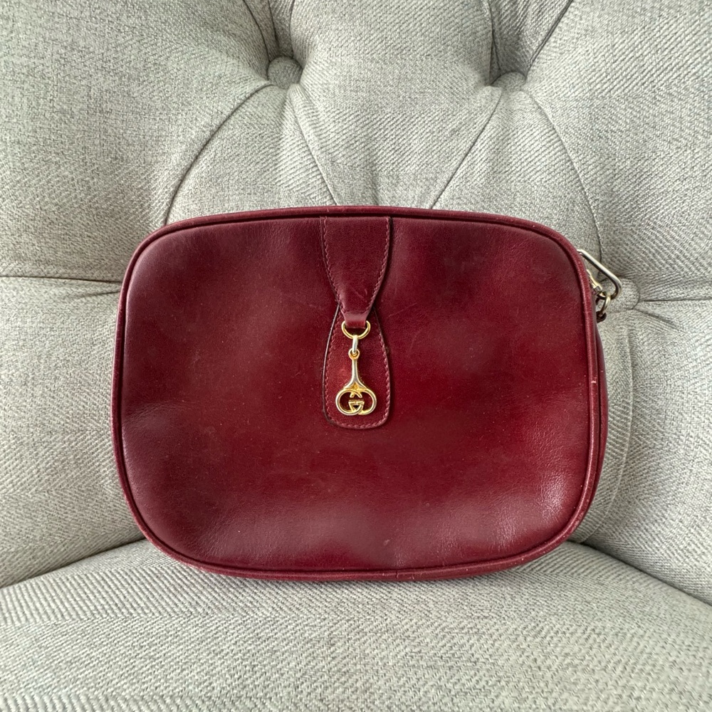 Vintage Gucci, Burgundy Crossbody